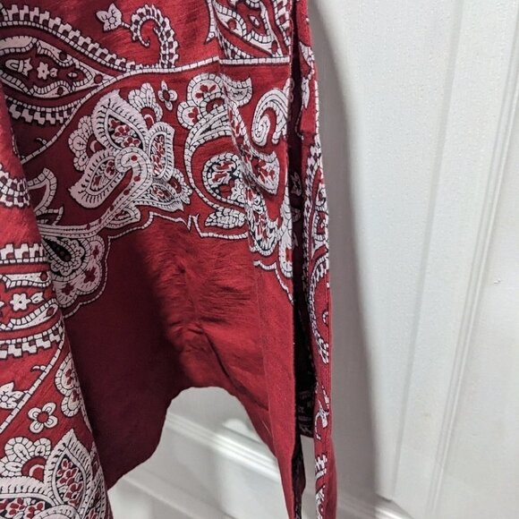 Nwt Sea Ny | Theodora Puff Sleeve Dress In Red Paisley - Picture 8 of 11